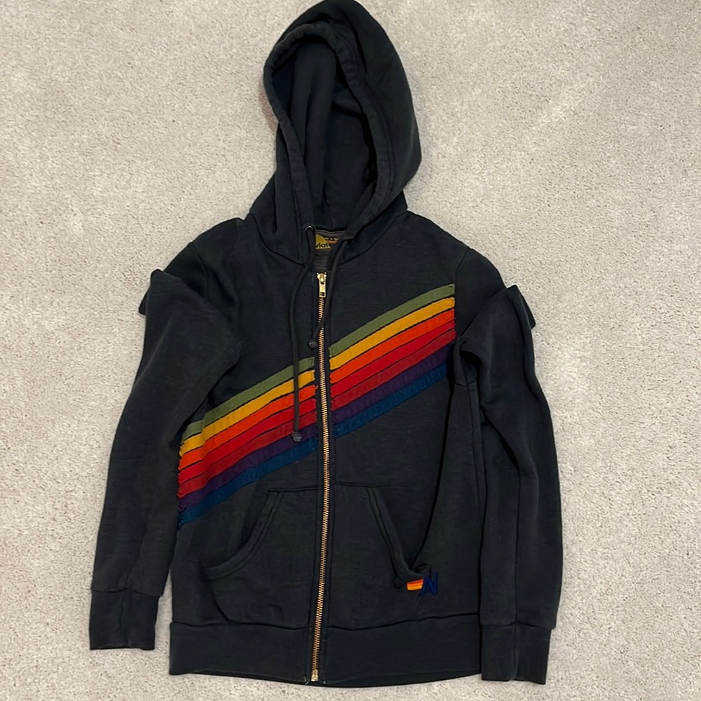 Aviator nation zip up hoodie